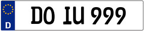 Trailer License Plate
